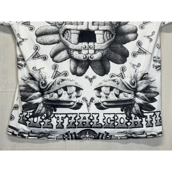 Aztec All Over Print Shirt Yazbek Tag Size 2XL - Picture 15 of 16